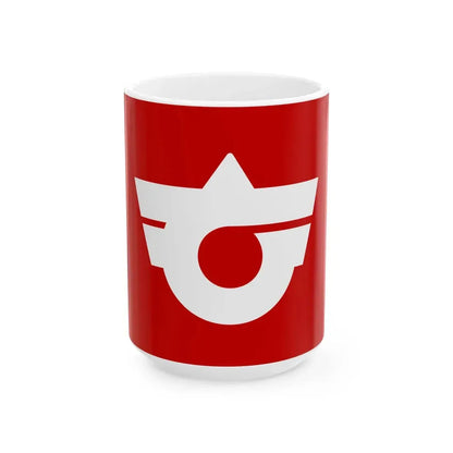 Flag of Mutsumi Yamaguchi 1969-2005 (Japan) White Coffee Mug 15oz - Go Mug Yourself