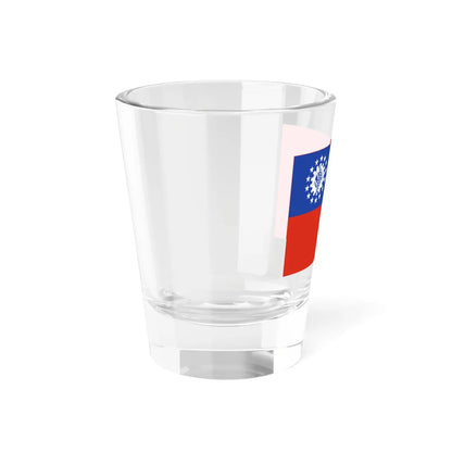 Flag of Myanmar 1974-2010 2-3 (Myanmar) Shot Glass 1.5oz - Go Mug Yourself