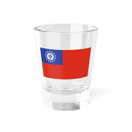Flag of Myanmar 1974-2010 (Myanmar) Shot Glass 1.5oz 1.5oz - Go Mug Yourself