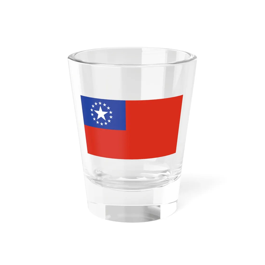 Flag of Myanmar 2019 proposal (Myanmar) Shot Glass 1.5oz 1.5oz - Go Mug Yourself