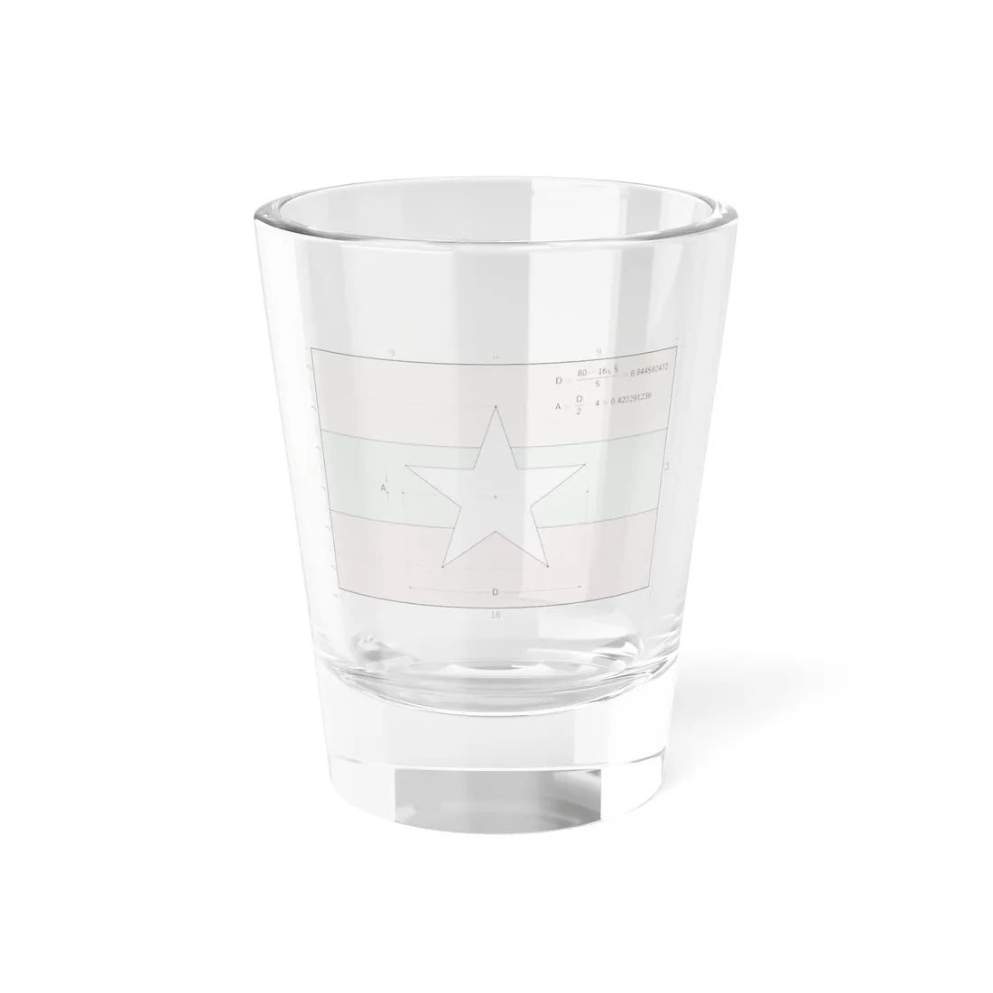 Flag of Myanmar construction sheet (Myanmar) Shot Glass 1.5oz 1.5oz - Go Mug Yourself
