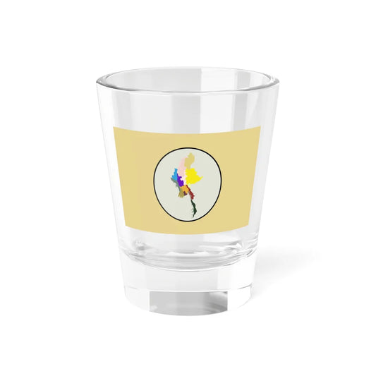 Flag of Myanmar - The National Unity Party NUPs proposal 2019 (Myanmar) Shot Glass 1.5oz 1.5oz - Go Mug Yourself