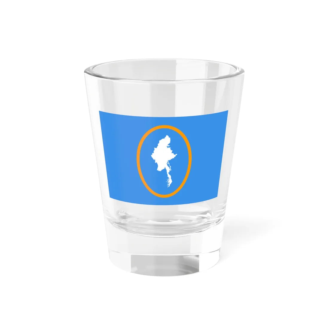 Flag of Myanmar - Zomi Congress for Democracy ZCDs proposal 2019 (Myanmar) Shot Glass 1.5oz 1.5oz - Go Mug Yourself