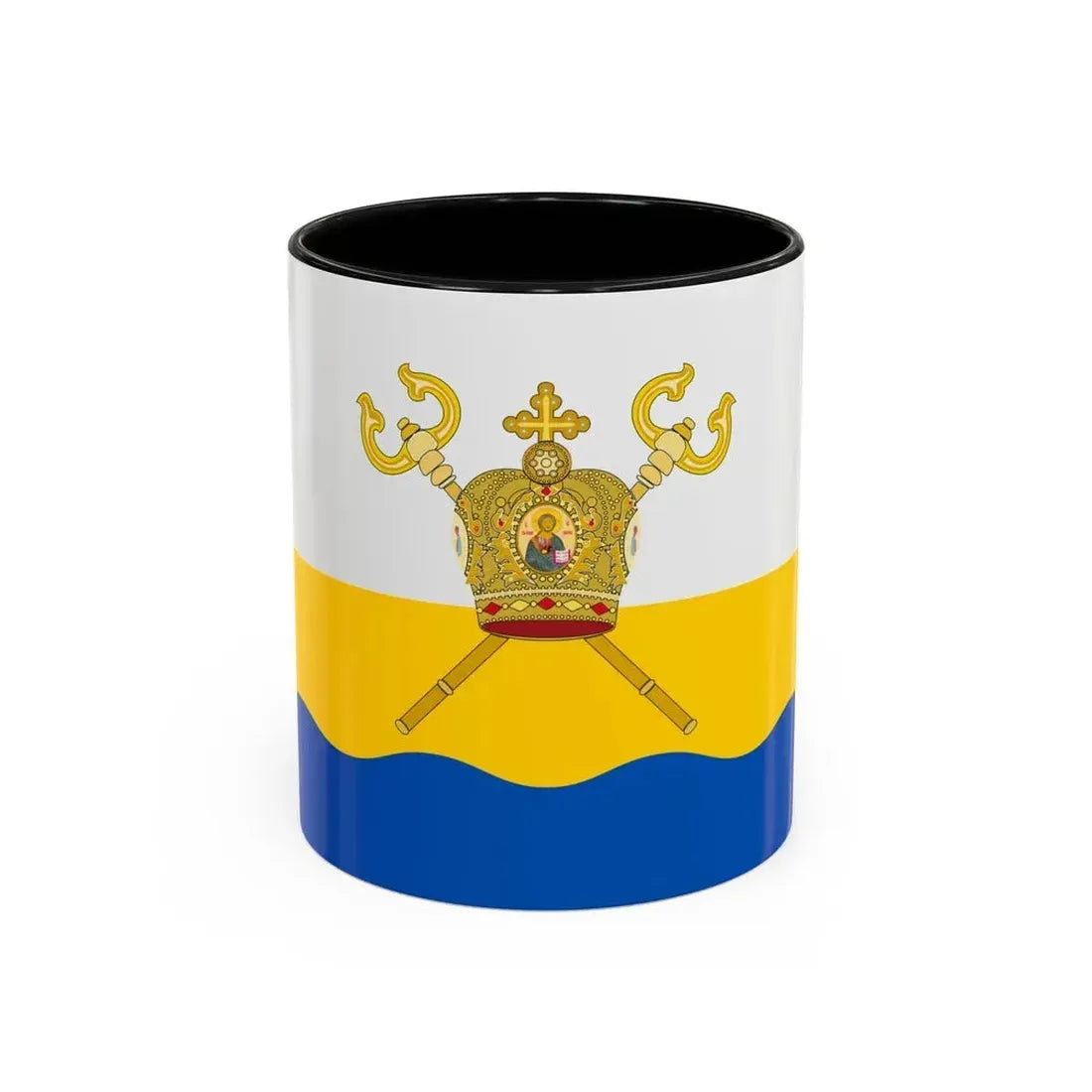 Flag of Mykolaiv Oblast Ukraine - Accent Coffee Mug 11oz Black - Go Mug Yourself