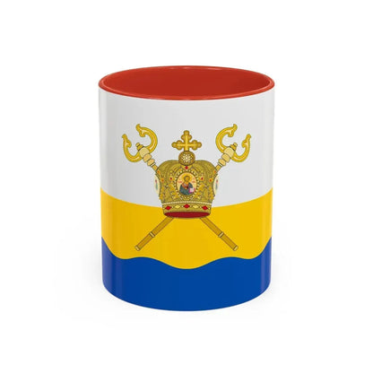Flag of Mykolaiv Oblast Ukraine - Accent Coffee Mug 11oz Red - Go Mug Yourself