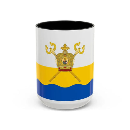 Flag of Mykolaiv Oblast Ukraine - Accent Coffee Mug 15oz Black - Go Mug Yourself