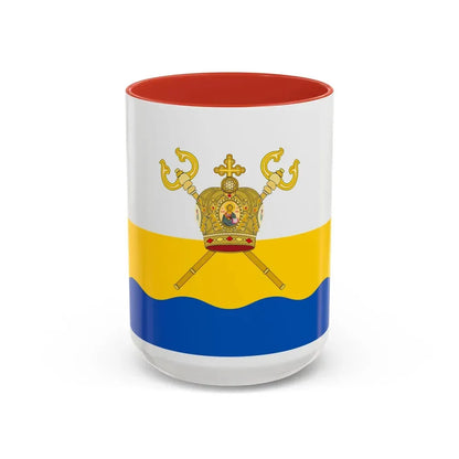 Flag of Mykolaiv Oblast Ukraine - Accent Coffee Mug 15oz Red - Go Mug Yourself