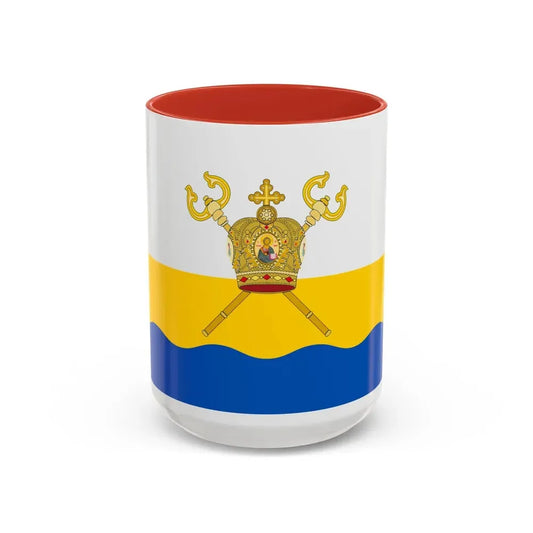 Flag of Mykolaiv Oblast Ukraine - Accent Coffee Mug 15oz Red - Go Mug Yourself