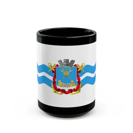 Flag of Mykolaiv Ukraine - Black Coffee Mug-15oz-Go Mug Yourself