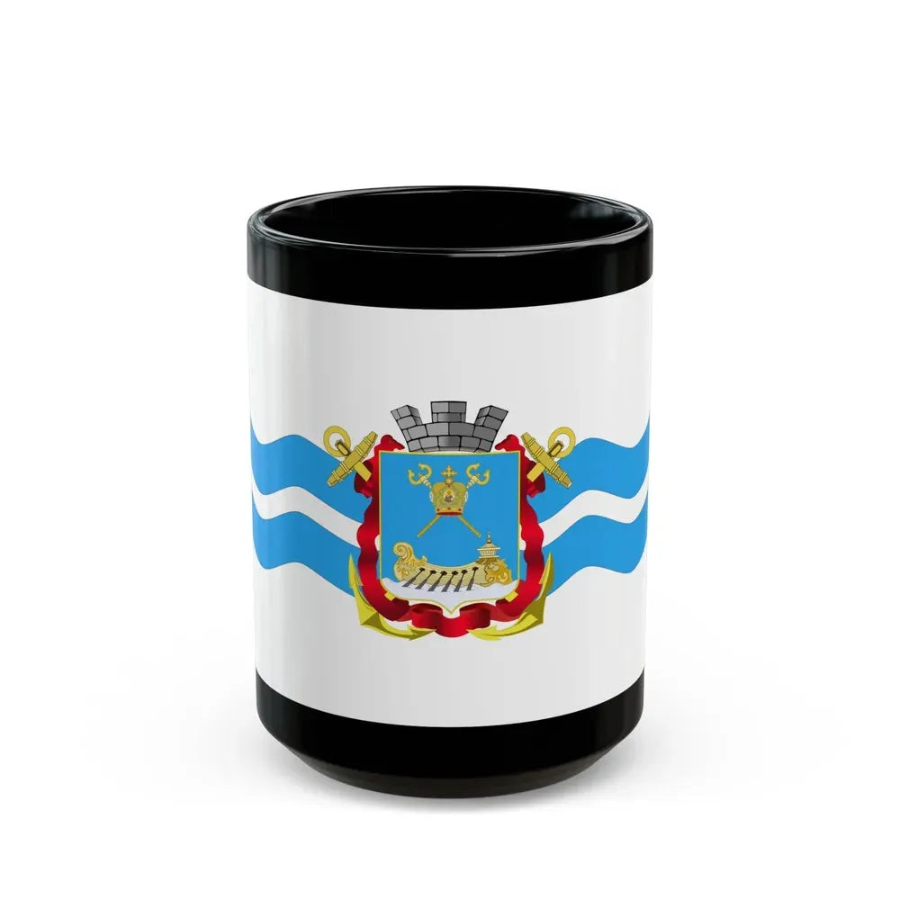 Flag of Mykolaiv Ukraine - Black Coffee Mug 15oz - Go Mug Yourself