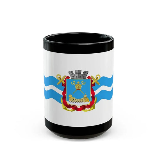 Flag of Mykolaiv Ukraine - Black Coffee Mug 15oz - Go Mug Yourself