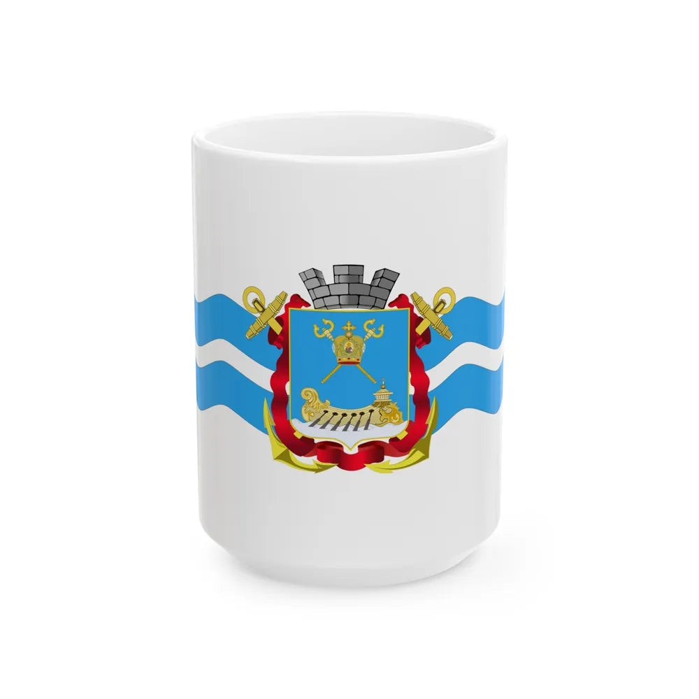 Flag of Mykolaiv Ukraine - White Coffee Mug-15oz-Go Mug Yourself