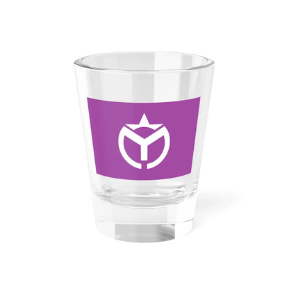 Flag of Myogi Gunma 1965-2006 (Japan) Shot Glass 1.5oz 1.5oz - Go Mug Yourself