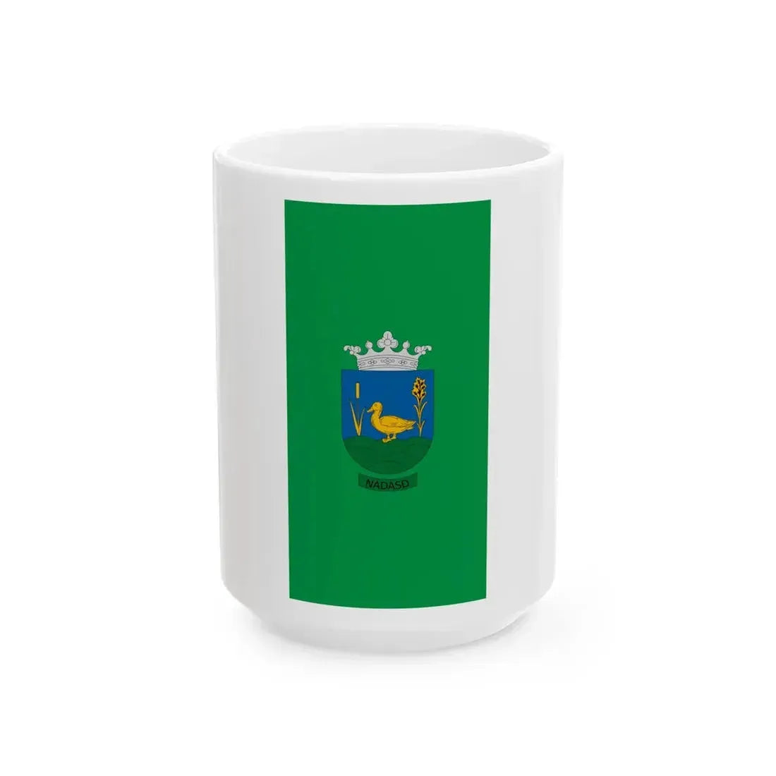 Flag of Nadasd (Hungary) White Coffee Mug 15oz - Go Mug Yourself