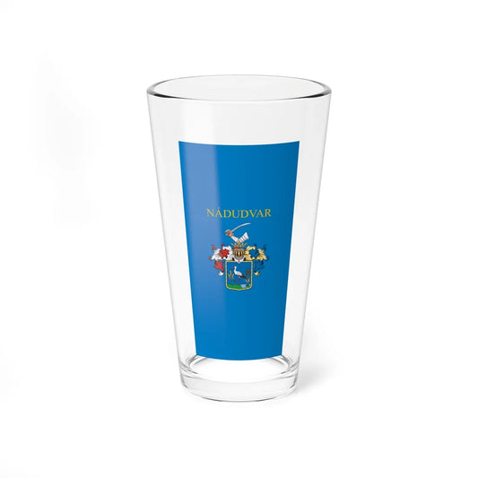 Flag of Nadudvar vertical (Hungary) Pint Glass 16oz 16oz - Go Mug Yourself