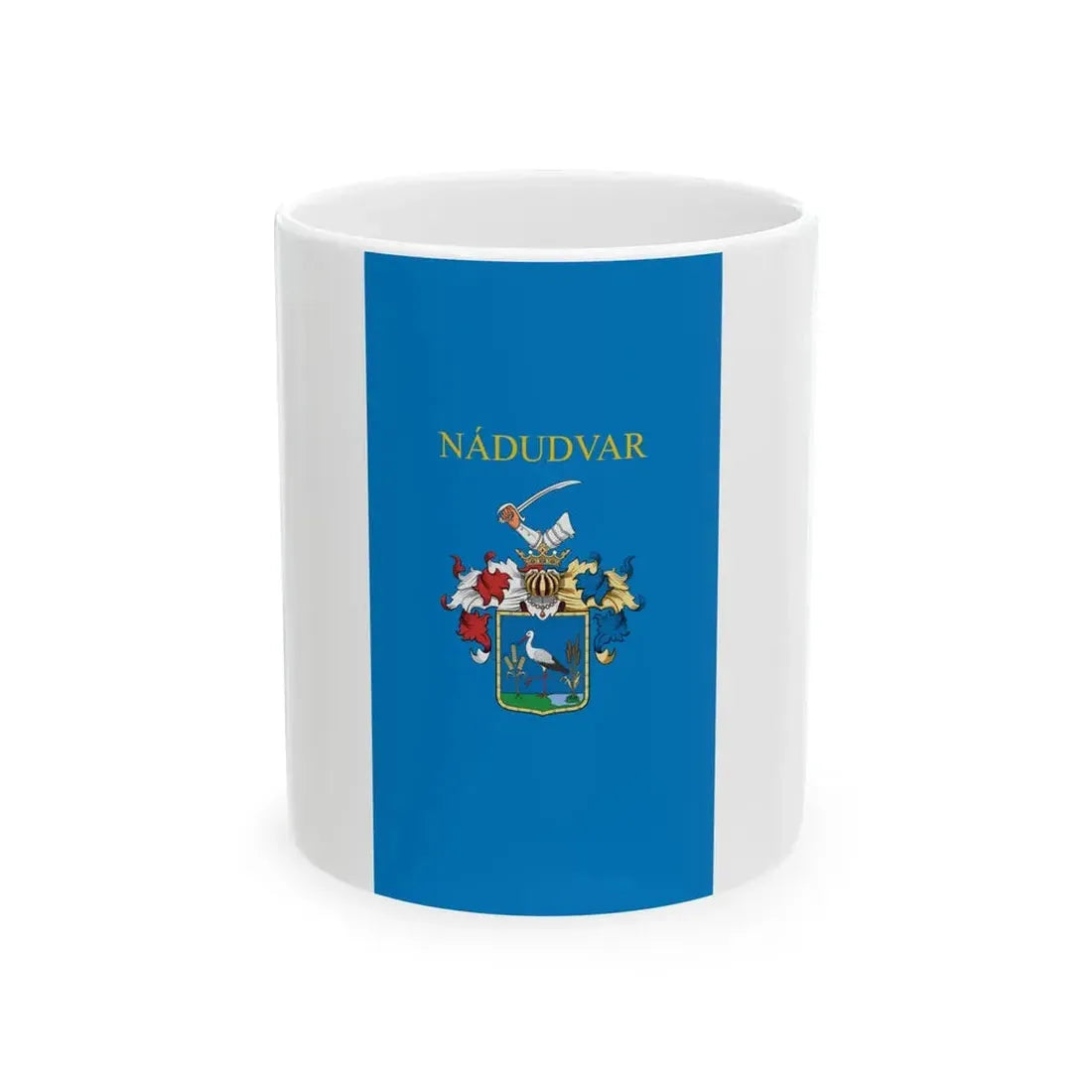 Flag of Nadudvar vertical (Hungary) White Coffee Mug 11oz - Go Mug Yourself