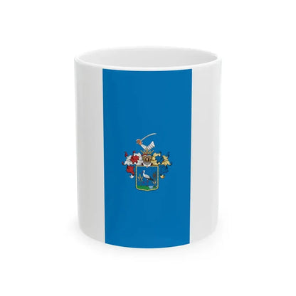 Flag of Nadudvar vertical variant (Hungary) White Coffee Mug 11oz - Go Mug Yourself