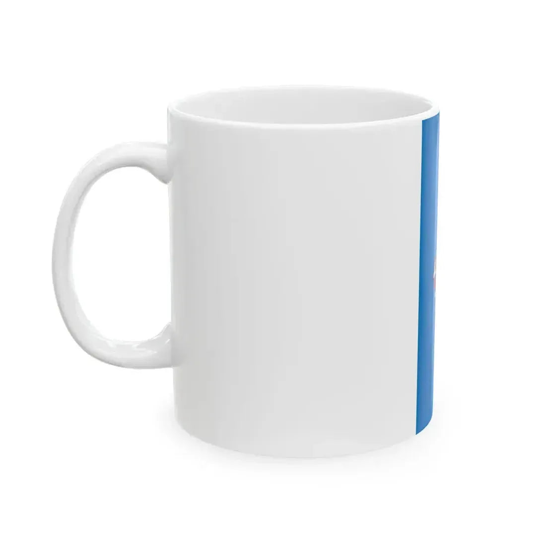 Flag of Nadudvar vertical variant (Hungary) White Coffee Mug - Go Mug Yourself