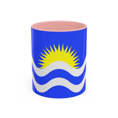 Flag of Nadur Malta - Accent Coffee Mug 11oz Pink - Go Mug Yourself