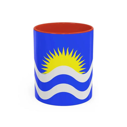Flag of Nadur Malta - Accent Coffee Mug 11oz Red - Go Mug Yourself