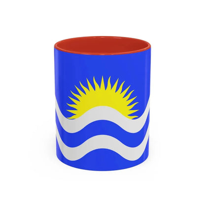 Flag of Nadur Malta - Accent Coffee Mug 11oz Red - Go Mug Yourself