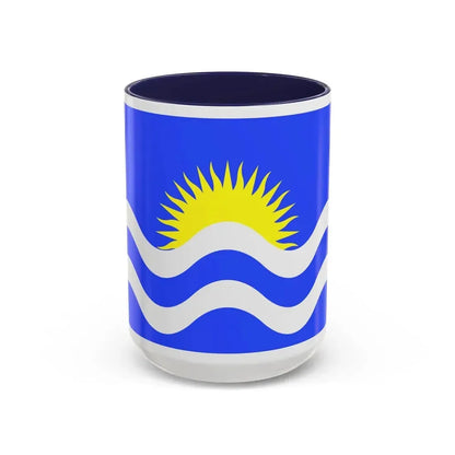 Flag of Nadur Malta - Accent Coffee Mug 15oz Navy - Go Mug Yourself