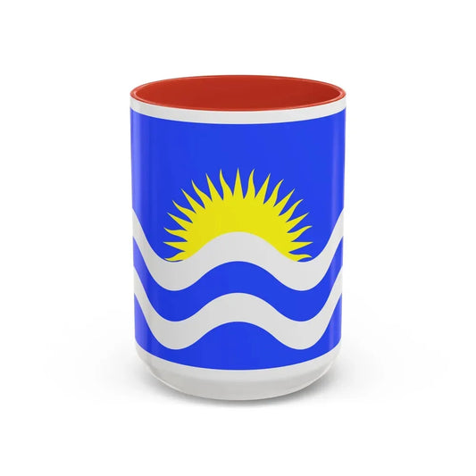 Flag of Nadur Malta - Accent Coffee Mug 15oz Red - Go Mug Yourself