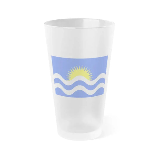 Flag of Nadur Malta - Frosted Pint Glass 16oz 16oz Frosted - Go Mug Yourself