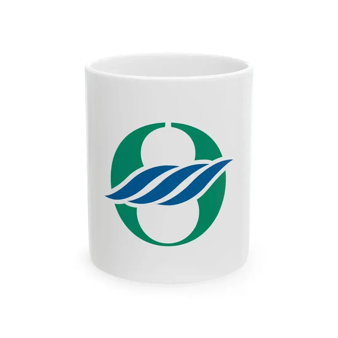 Flag of Nagahama Shiga (Japan) White Coffee Mug 11oz - Go Mug Yourself
