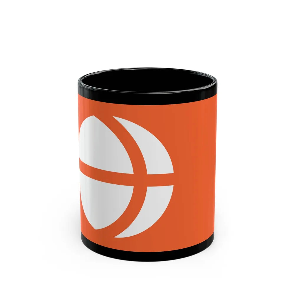 Flag of Nagano Prefecture Japan - Black Coffee Mug-11oz-Go Mug Yourself