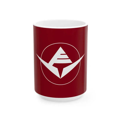 Flag of Naganohara Gunma (Japan) White Coffee Mug 15oz - Go Mug Yourself