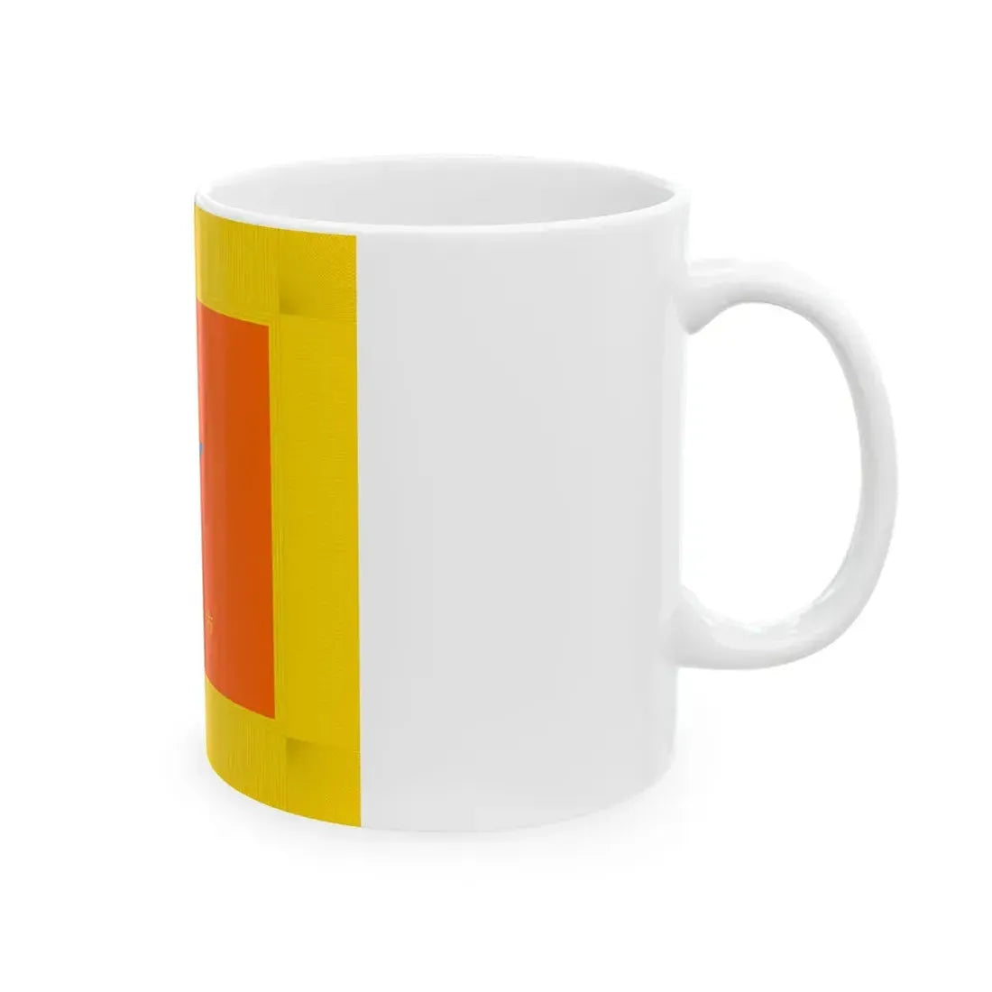 Flag of Nagaoka Niigata fringed (Japan) White Coffee Mug - Go Mug Yourself