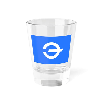 Flag of Nagara Chiba (Japan) Shot Glass 1.5oz 1.5oz - Go Mug Yourself