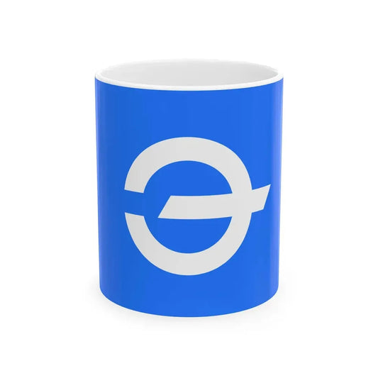 Flag of Nagara Chiba (Japan) White Coffee Mug 11oz - Go Mug Yourself