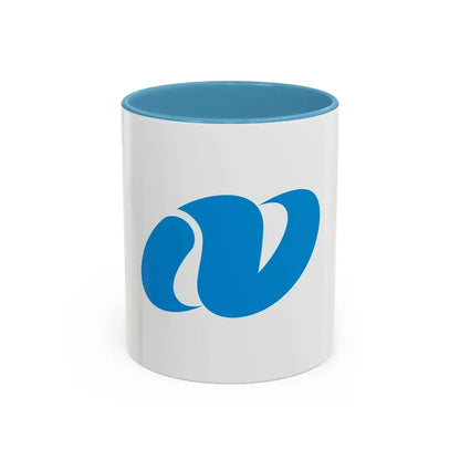 Flag of Nagasaki Prefecture Japan - Accent Coffee Mug 11oz Light Blue - Go Mug Yourself