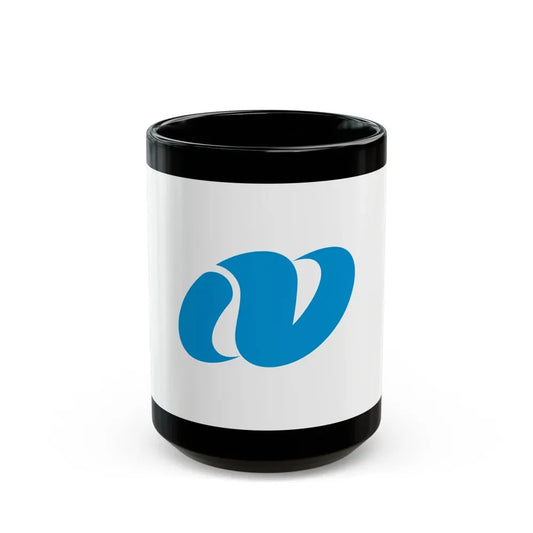 Flag of Nagasaki Prefecture Japan - Black Coffee Mug 15oz - Go Mug Yourself