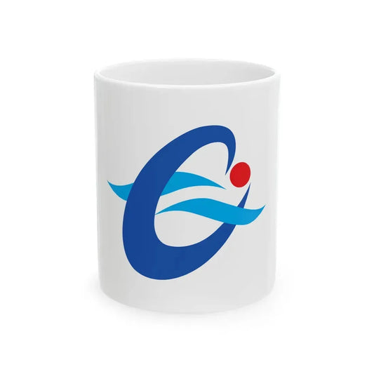 Flag of Nagashima Kagoshima (Japan) White Coffee Mug 11oz - Go Mug Yourself