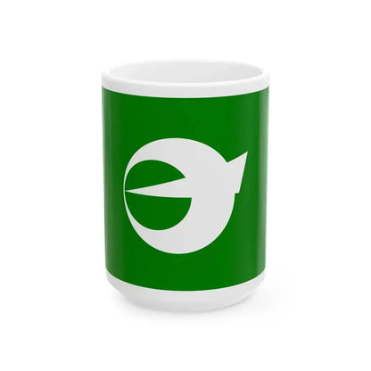 Flag of Nagasu Kumamoto (Japan) White Coffee Mug 15oz - Go Mug Yourself