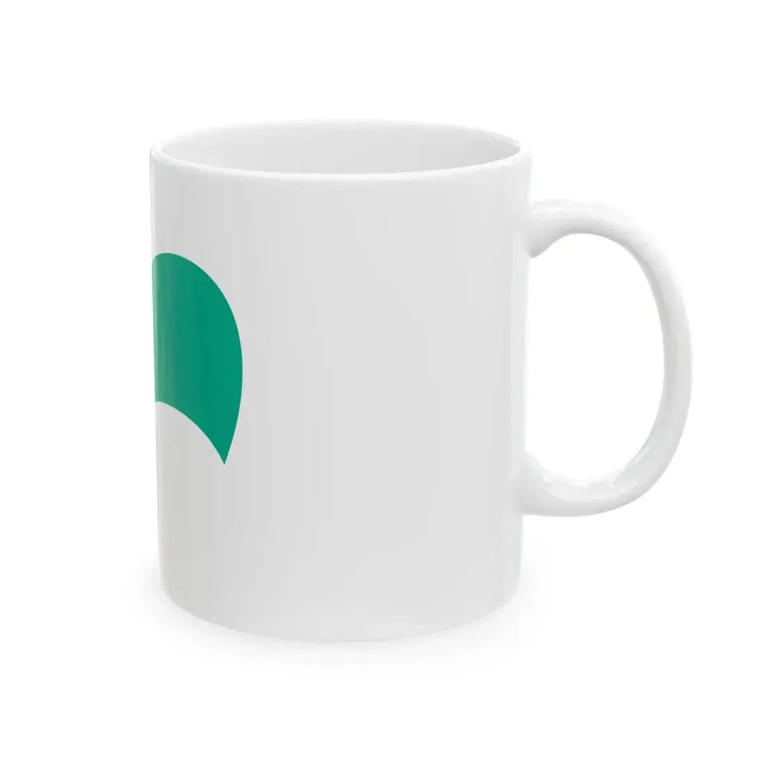 Flag of Nagato Yamaguchi green (Japan) White Coffee Mug - Go Mug Yourself