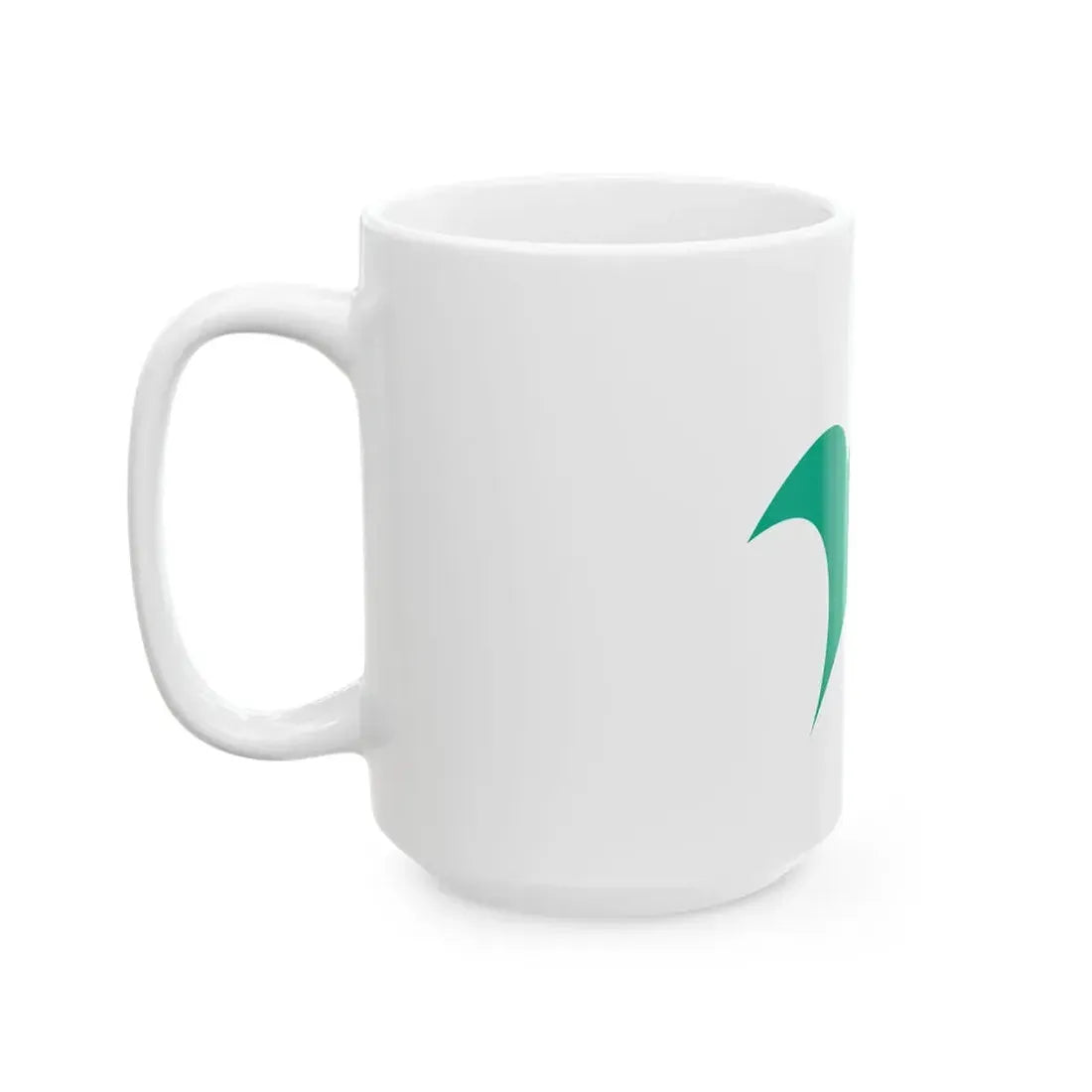 Flag of Nagato Yamaguchi green (Japan) White Coffee Mug - Go Mug Yourself