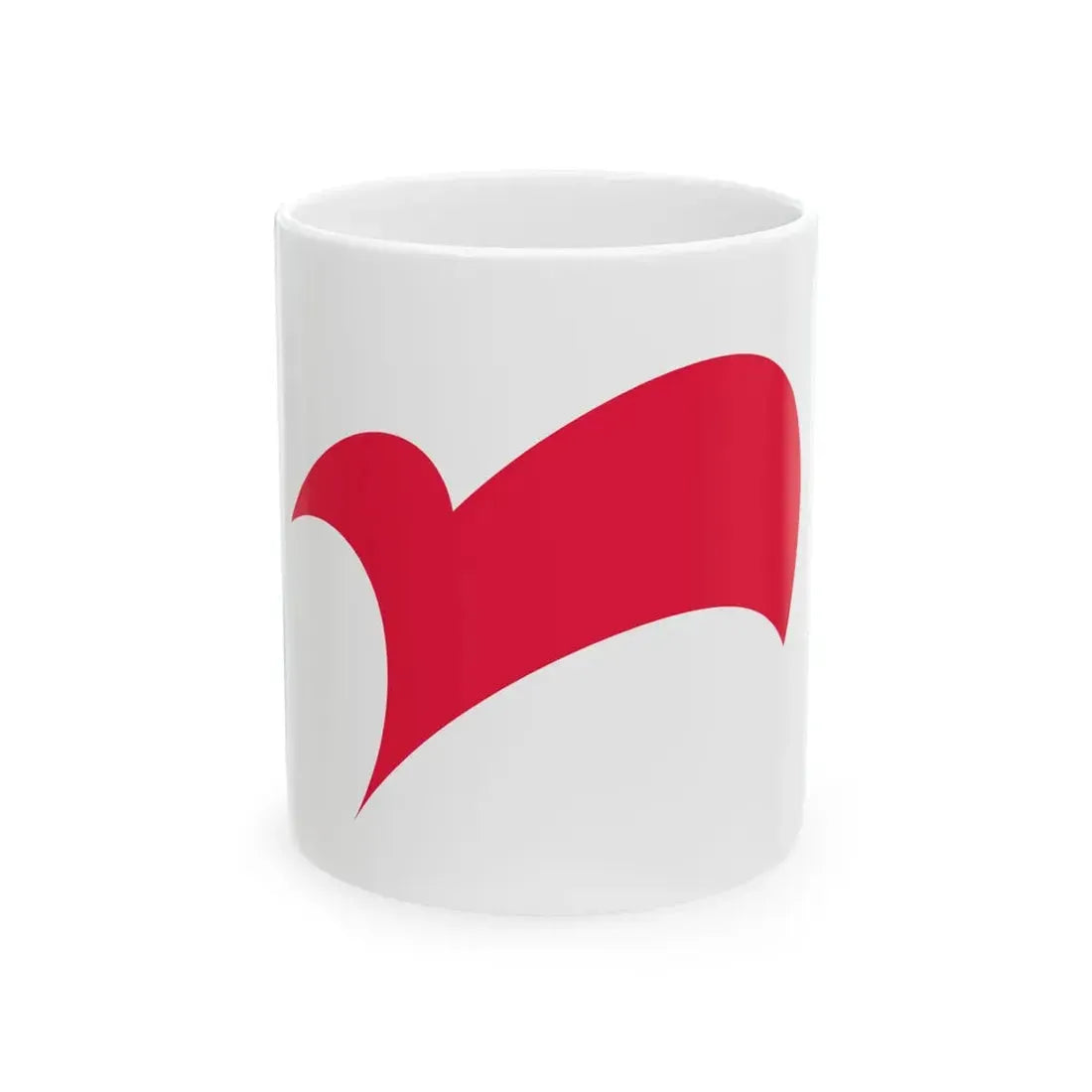 Flag of Nagato Yamaguchi red (Japan) White Coffee Mug 11oz - Go Mug Yourself