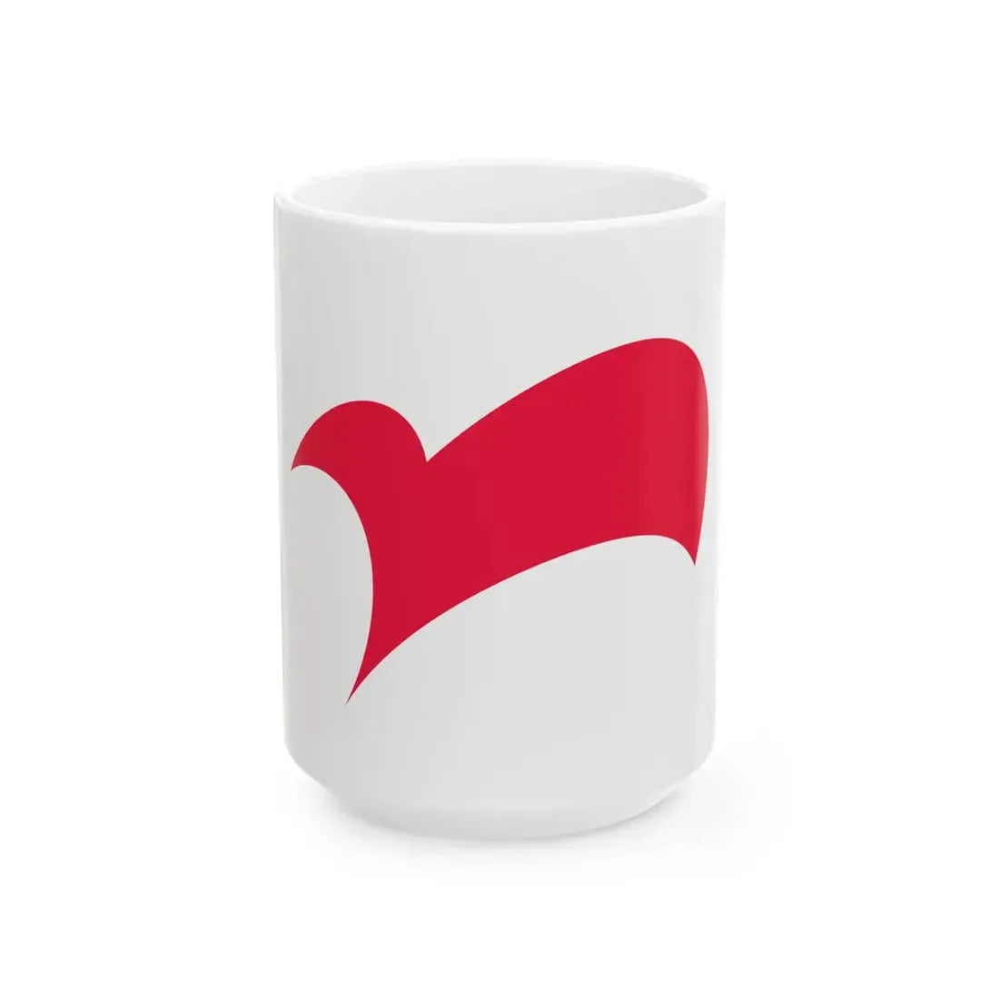Flag of Nagato Yamaguchi red (Japan) White Coffee Mug 15oz - Go Mug Yourself