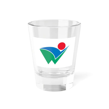 Flag of Nagawa Nagano (Japan) Shot Glass 1.5oz 1.5oz - Go Mug Yourself