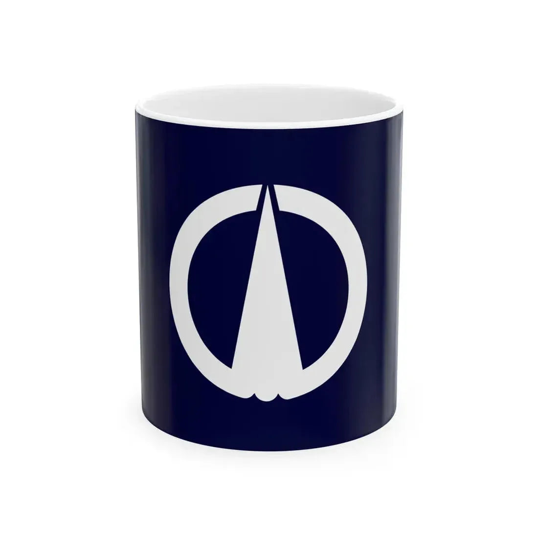 Flag of Nagi Okayama (Japan) White Coffee Mug 11oz - Go Mug Yourself