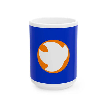 Flag of Nagiso Nagano (Japan) White Coffee Mug 15oz - Go Mug Yourself