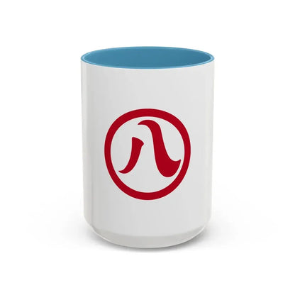 Flag of Nagoya Aichi Japan - Accent Coffee Mug 15oz Light Blue - Go Mug Yourself