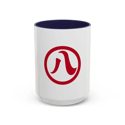 Flag of Nagoya Aichi Japan - Accent Coffee Mug 15oz Navy - Go Mug Yourself