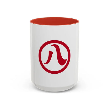 Flag of Nagoya Aichi Japan - Accent Coffee Mug 15oz Red - Go Mug Yourself