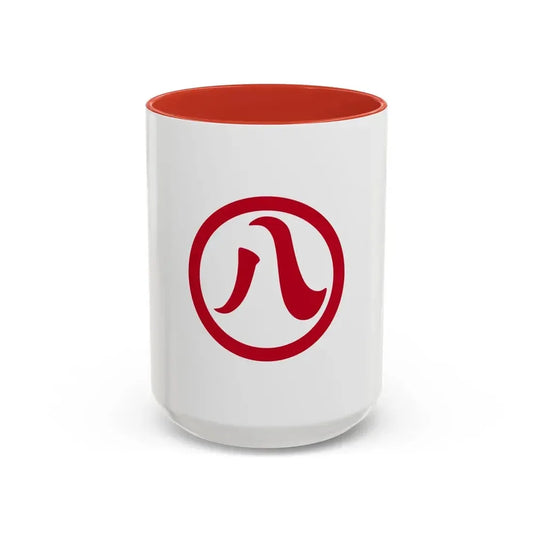 Flag of Nagoya Aichi Japan - Accent Coffee Mug 15oz Red - Go Mug Yourself