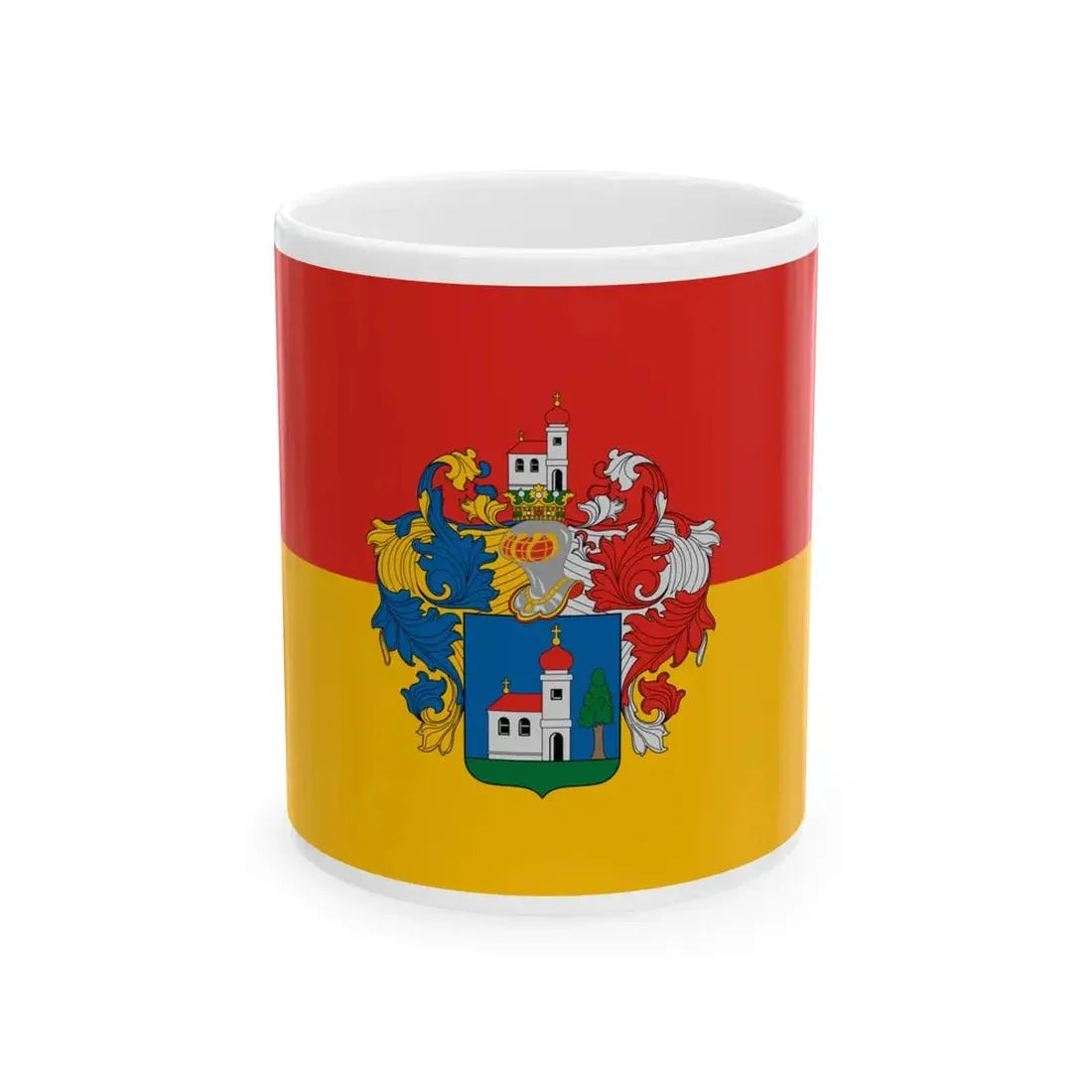 Flag of Nagyatad (Hungary) White Coffee Mug 11oz - Go Mug Yourself